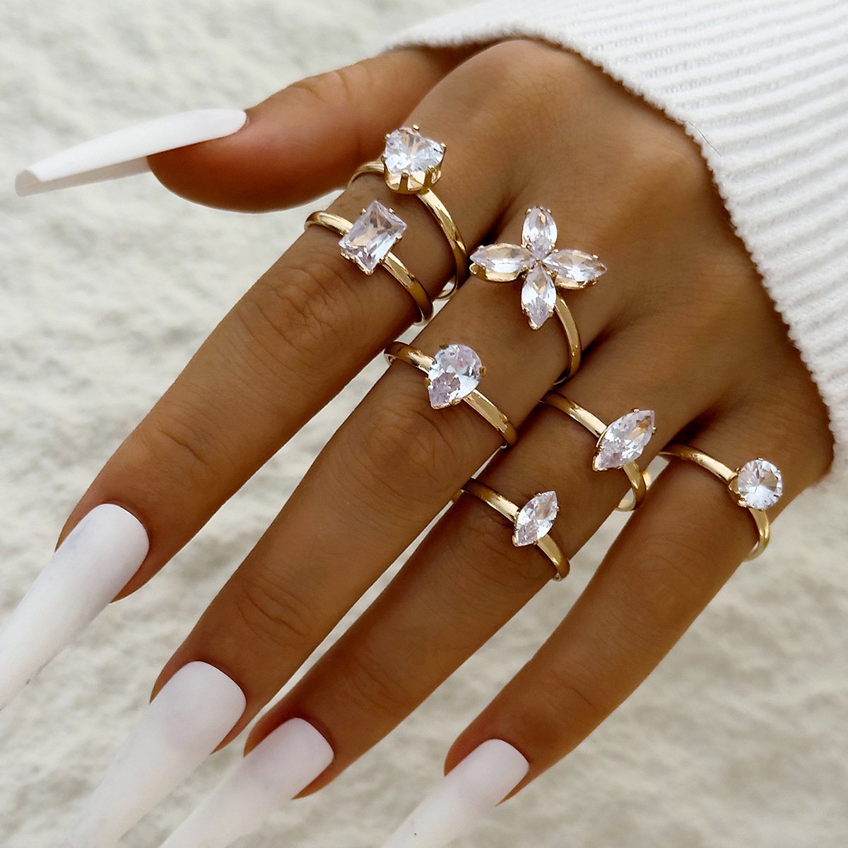 7pcs Ring Set